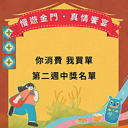 【你消費我買單 第二週中獎名單】